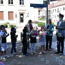 Platz der Kinderrechte in Zweibrücken (Rheinland-Pfalz), Einweihung am 2. September 2021